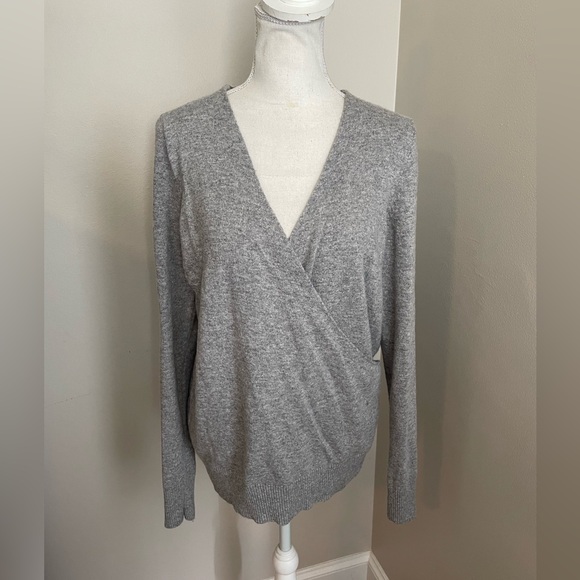 LOFT Faux Wrap Sweater - Picture 1 of 4